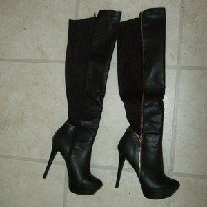 Liliana Audrie High Heel Platform Boots Women's Size 11